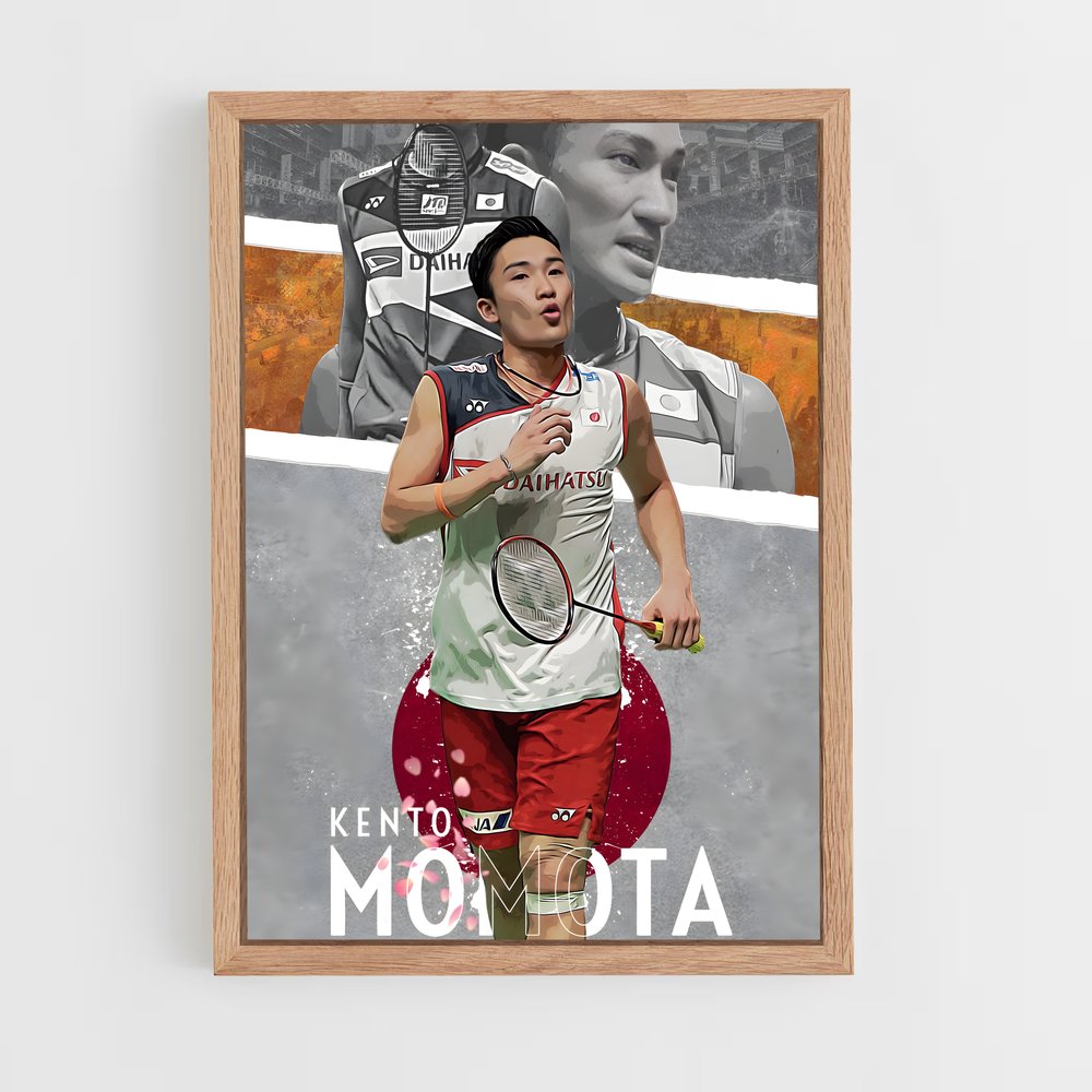 Poster Kento momota – affiche Badminton (vue 4)